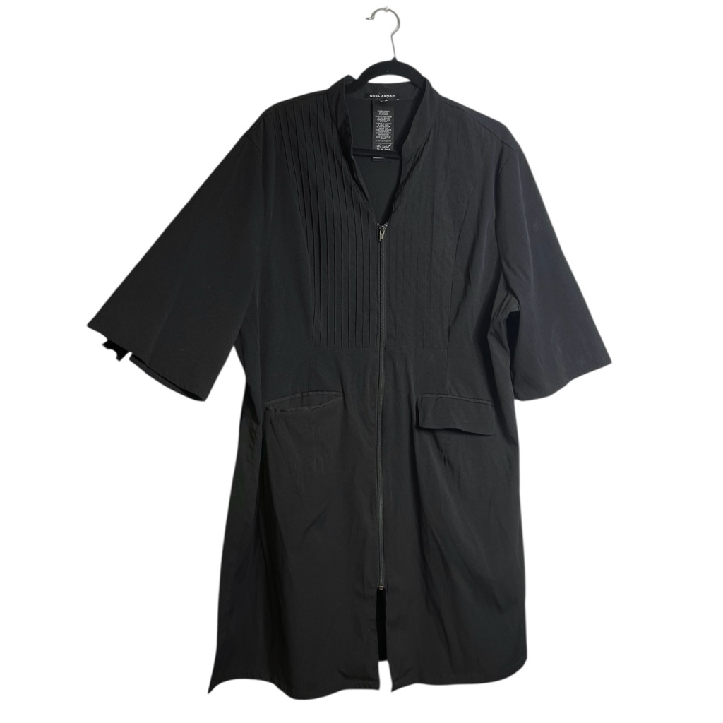 Noel Asmar Black ZipUp Riding Jacket Shirt Long Sleeve Womens Size 2x 2xl
